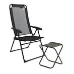 Travellife Como standenstoel met voetenbank - blend grey, Caravans en Kamperen, Verzenden, Nieuw