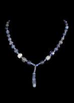 Oud-Romeins Donkerblauw glas Kralenketting (Zonder, Antiek en Kunst