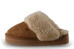 Warmbat Pantoffels in maat 42 Cognac, Kleding | Dames, Schoenen, Overige kleuren, Verzenden, Zo goed als nieuw, Pantoffels of Sloffen