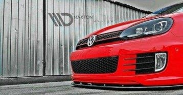 Voorspoiler VW Golf 6 GTI 35TH Glans Zwart, Ophalen of Verzenden, Nieuw