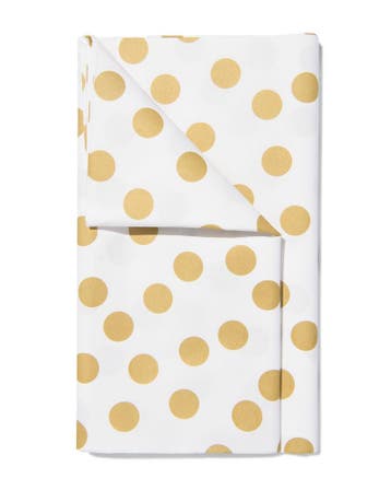 HEMA Tafelkleed 220x138cm papier goud, Verzenden, Nieuw, Goud