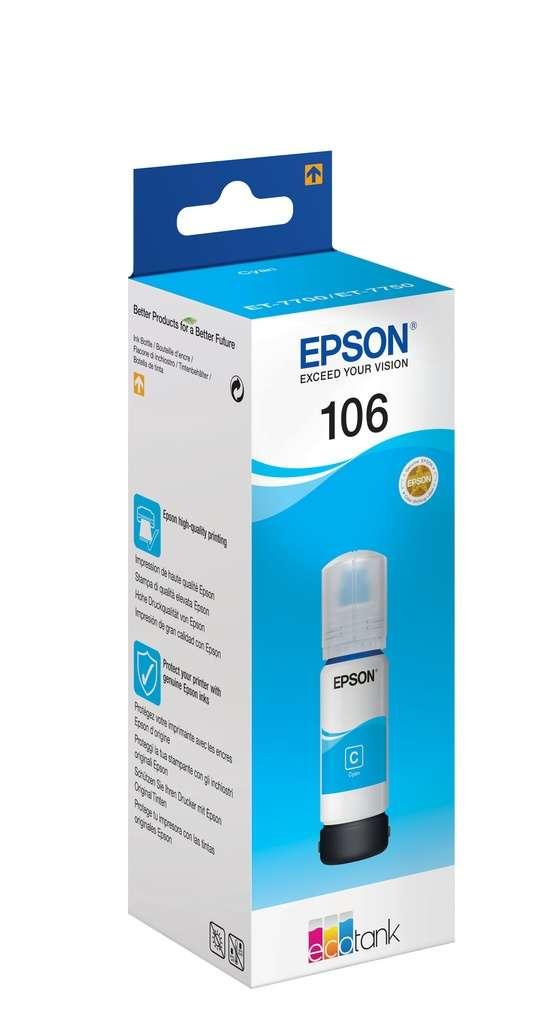 Epson 106 EcoTank Cyan ink bottle (Ink cartridges), Computers en Software, Printerbenodigdheden, Overige typen, Nieuw, Verzenden