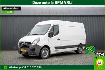 Opel Movano **2.3 CDTI FWD L2H2 | 3-Zits | 1e Eigenaar |, Stof, Gebruikt, Wit, Lease
