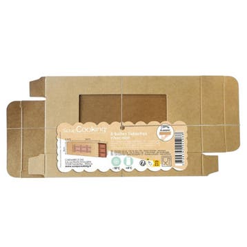 ScrapCooking Papieren Bakjes Chocoladereep 5st, Verzenden, Nieuw