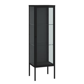 Vitrinekast Borshavisa 116x34x30 cm zwart [en.casa], Verzenden, Nieuw
