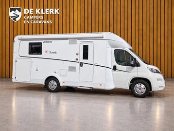 Dethleffs Just Camp T7052 DBM / Gratis Stalling, Caravans en Kamperen, Automaat, 7 tot 8 meter, Diesel, Dethleffs