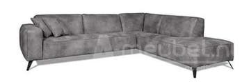 Hoekbank Lent - hoekbanken - Grijs, Huis en Inrichting, Nieuw, 150 cm of meer, Leer, 250 tot 300 cm