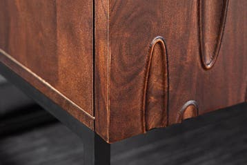 Massief dressoir DUNE 175cm walnootbruin acaciahout 3D, Ophalen of Verzenden, Nieuw