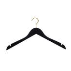 Hanger black Helena 44 cm gold hook