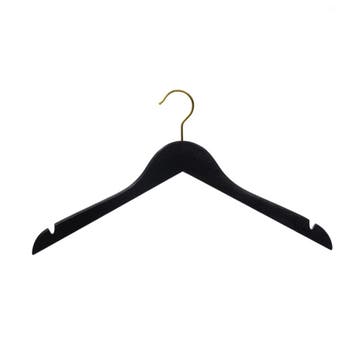 Hanger black Helena 44 cm gold hook