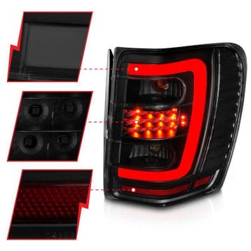 ANZO 1999-2004 Jeep Grand Cherokee LED Tail Lights w/ Light, Ophalen of Verzenden, Nieuw