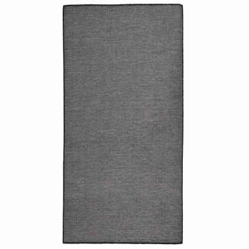vidaXL Buitenkleed platgeweven 100x200 cm grijs, Verzenden, Nieuw, Grijs