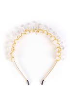 Haarband Bergkristal Goud Helder Kristal Diadeem Fantasy Elf, Ophalen of Verzenden, Nieuw, Carnaval, Accessoires