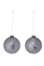 Bloomingville kersthanger (Ø6cm) (glas) (set van 2), Diversen, Kerst, Verzenden, Nieuw