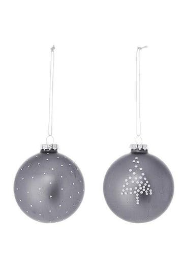 Bloomingville kersthanger (Ø6cm) (glas) (set van 2), Verzenden, Nieuw