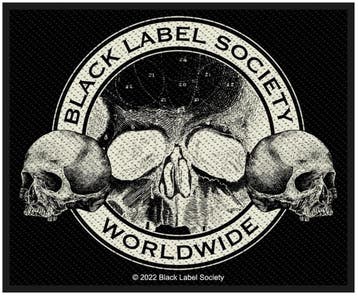 Black Label Society Worldwide Skulls Patch off. merchandise, Ophalen of Verzenden, Nieuw, Kleding