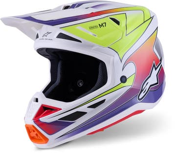 Alpinestars S-M7 Fuse Wit Multikleur Crosshelm, XXL, Nieuw met kaartje, Overige merken, Heren