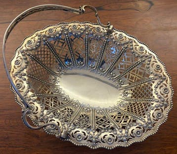 West & Son - Fruitmand - .925 zilver - Met kantelbaar