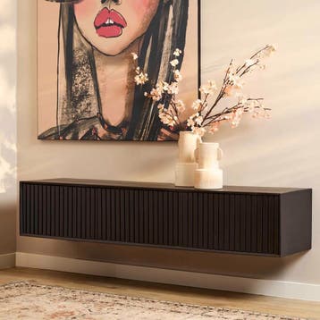 Zwevend tv meubel Madison Black | 160 cm | Starfurn, Ophalen of Verzenden, Nieuw
