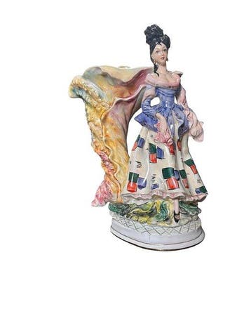 sculptuur, Dama con conchiglia - 37 cm - Keramiek - 1955