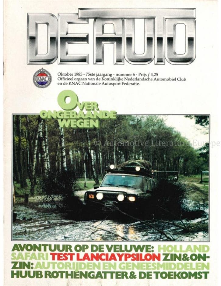 1985 DE AUTO MAGAZINE 06 NEDERLANDS, Boeken, Auto's | Folders en Tijdschriften