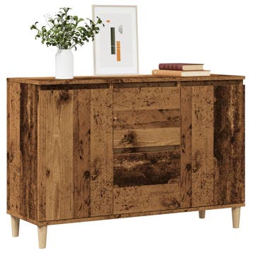 vidaXL Dressoir 102x35x70 cm bewerkt hout oud houtkleurig, Verzenden, Nieuw, Overige houtsoorten