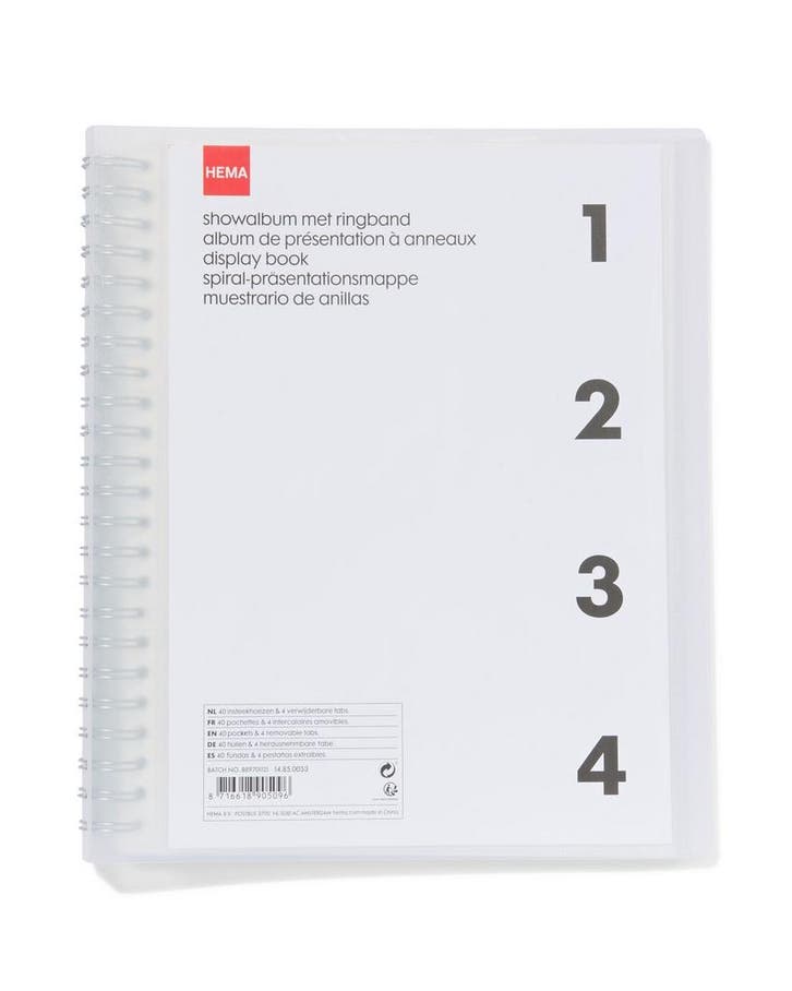 HEMA Showalbum A4, Diversen, Agenda's, Nieuw, Verzenden