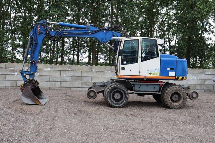 Veiling: Wielgraafmachine Atlas 1404K Diesel 69kW 2007, Zakelijke goederen, Machines en Bouw | Kranen en Graafmachines, Graafmachine