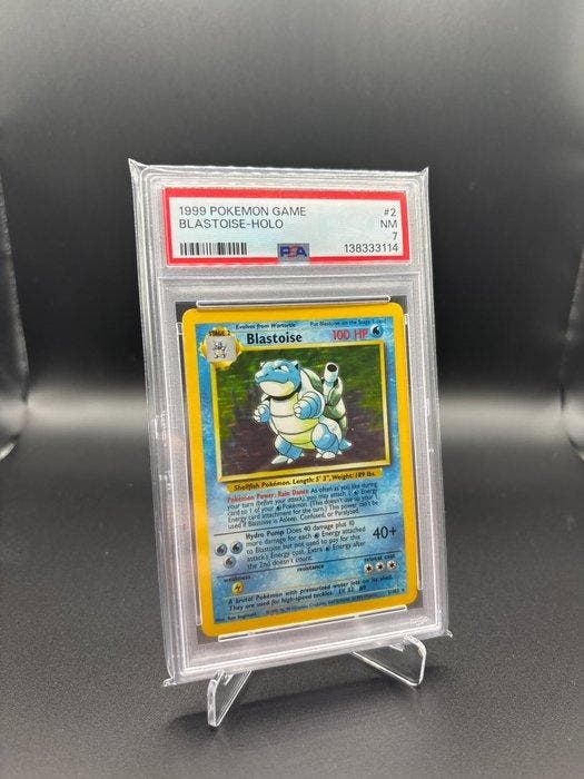 Pokémon - 1 Graded card - Blastoise 2 Foil - PSA 7 - WOTC -, Hobby en Vrije tijd, Verzamelkaartspellen | Pokémon