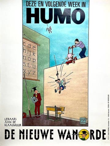 Swarte, Joost Offset Print - Humo - De Nieuwe Wanorde - 1985, Antiek en Kunst