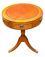 Bijzettafel - Trommel - Walnoot