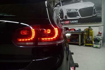 VW Golf 6 VI GTI R20 Look LED achterlichten Red Crystal, Verzenden, Nieuw