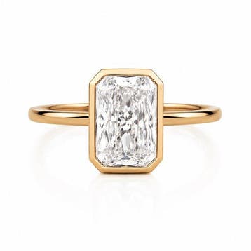 Zonder minimumprijs - Ring - 14 karaat Geel goud - 2.03ct., Nieuw