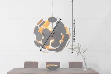 Hanglamp INFINITY HOME 70cm zwart goud - 36226, Ophalen of Verzenden, Nieuw