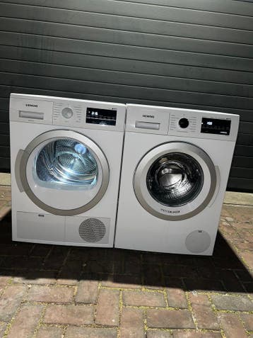 TOPDEAL! SIEMENS 8KG WASMACHINE SIEMENS 8KG WARMTEPOMPDROGER, Witgoed en Apparatuur, Energieklasse A of zuiniger, 1200 tot 1600 toeren