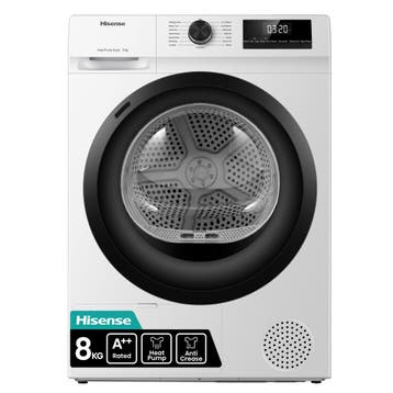 Hisense DH1Q802BW2 wasdroger Vrijstaand Voorlader 8 kg399, Witgoed en Apparatuur, Wasdrogers, Overige typen, Nieuw, Ophalen of Verzenden