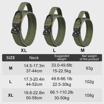 Tactische Hondenhalsband: Verstelbaar Nylon met Controlehand, Verzenden, Nieuw