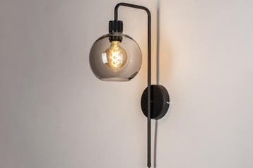 Rietveld Wandlampen - Zwart, Grijs - Glas, Metaal, Verzenden, Nieuw