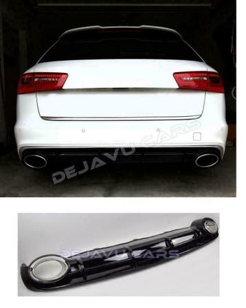 Bumper Diffuser voor Audi A3 A4 A5 A6 A7 RS3 RS4 RS5 RS6 RS7, Nieuw, Achter, Bumper, Audi