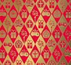 Inpakpapier Sinterklaas Rood Classic - Breedte 50 cm - 250m, Ophalen of Verzenden, Nieuw, Overige typen