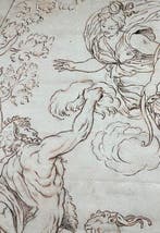 Annibale Carracci (1560–1609), Scuola di - Diana con un, Antiek en Kunst, Kunst | Schilderijen | Klassiek