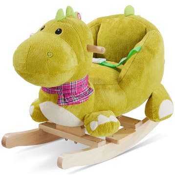 Schommeldier dinosaurus met pluche bekleding, Verzenden, Nieuw