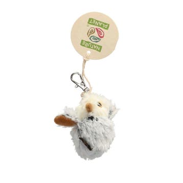 Nature Planet pluche uil sleutelhanger - knuffel - 6 cm, Verzenden, Nieuw