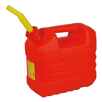 RODE JERRYCAN KUNSTSTOF+TUIT 10 LTR NIEUW!!!, Verzenden