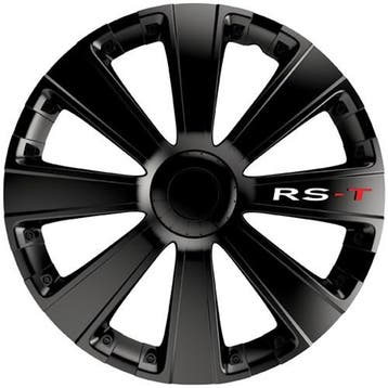Wieldoppen 15 Inch Rs-T Zwart 4 Stuks, Verzenden, Nieuw