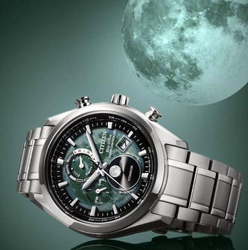 Citizen - Moonphase Tsuki Yomi - Radiocontrollato Titanio -, Sieraden, Tassen en Uiterlijk, Nieuw