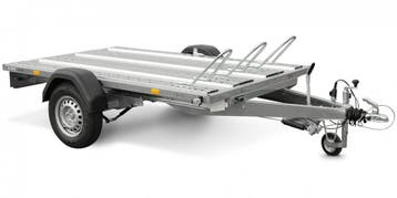 Motortrailer Stema STM tot 3 motoren 210x128cm 1000kg geremd, Auto diversen, Aanhangers en Bagagewagens, Ophalen, Nieuw