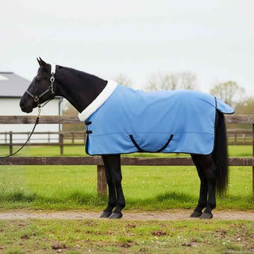 vidaXL Paardendeken Volledige Aqua 135 cm Polar fleece, Verzenden, Nieuw