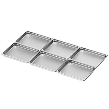 GGM Gastro | (6 stuks) RVS GN-bak GN 2/1 - geperforeerd - |, Verzenden