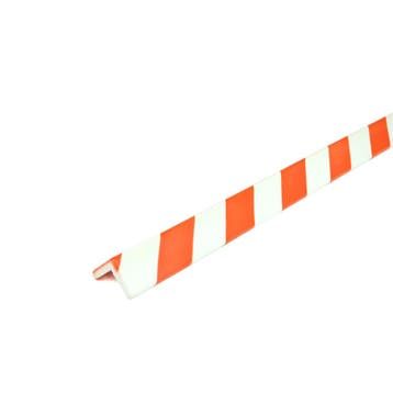 Stootrand foam, model 7 – 1 meter - Wit & Rood -, Verzenden